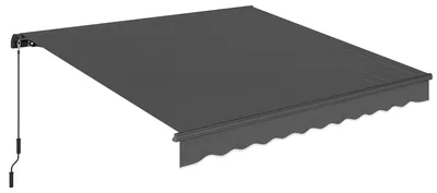 Produktbild von Gelenkarmmarkise Markise 350 x 300cm Gelenkmarkise inkl Kurbel & Wandhalterung, Winkel einstellbar