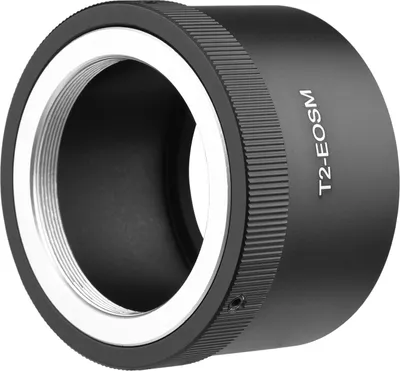 Produktbild von Manueller Objektivadapterring aus Aluminiumlegierung fuer T2-Mount-Objektiv an Canon EOS M1/M2/M3/M5/M6/M6 Mark II/M10/M50/M100/M200 EF-M Mount Mirrorless Camera