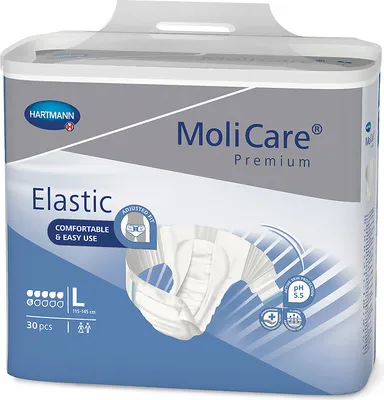 Zdjęcie produktu dla Molicare Premium Elastic Slip 6 krople rozmiar L 30 szt
