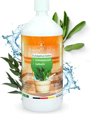 Produktbild von Saunaduft Saunaaufguss Sauna Duft Aufguss Konzentrat Eukalyptus Salbei 1L