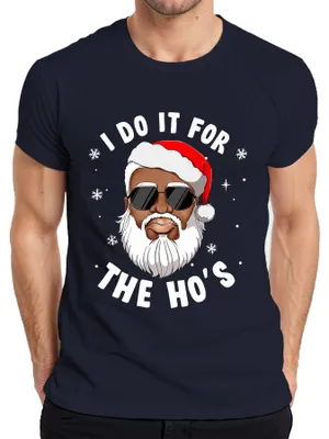 Obrázok produktu pre Vtipné pánske tričko I Do It For The Ho's Father Christmas Gift, Navy, XL