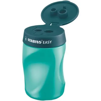 Image de Taille-boîte ergonomique pour droitiers - STABILO EASYsharpener - 3 en 1 - pétrole