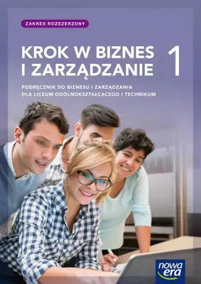 Immagine prodotto di WSiP Krok w biznes i zarządzanie 1. Liceum i technikum. Podręcznik. Zakres rozszerzony, Edukacyjny, Polski, Broszurowa okładka, 280 stron(y)