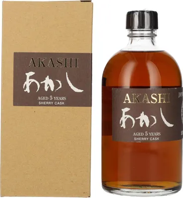 Produktbild von White Oak AKASHI 5 Years Old Single Malt SHERRY CASK 50% Vol. 0,5l in Geschenkbox