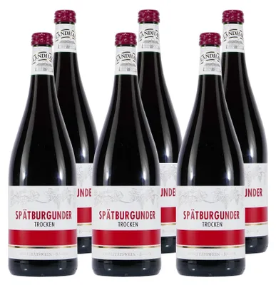 Produktbild von Landhaus Spätburgunder Rotwein -trocken- (6 x 1,0L)