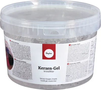 Produktbild von Kerzen-Gel kristallklar Becher á 2 kg = ca. 2500 ml