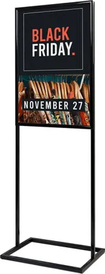 Produktbild von Showdown Displays Poster Display Dekor Click - DIN A1 - Doppelseitig - Schwarz