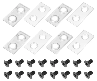 Produktbild von Set aus 8 Aluminium-Endkappen 90 x 45 mm für Profile