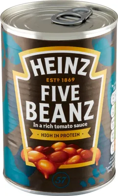 Obrázek produktu pro Mieszanka 5 Rodzajów Fasoli w Sosie Pomidorowym Heinz 415 g
