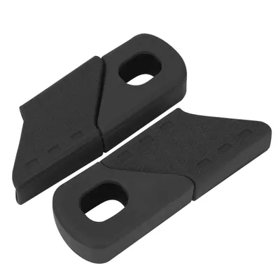 Produktbild von 4 Stück Silikon-Kurbelschoner, schwarz, Kratzschutz für Fahrradkurbeln, Fahrradzubehör