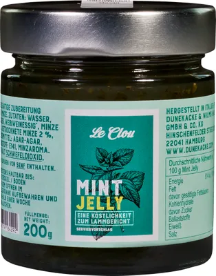 Produktbild von Le Clou Mint Jelly Gourmet Sauce zu Lamm und Wildfleisch 200g