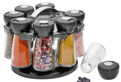 Produktbild von KÜCHENPROFI Gewürzständer mit 8 Gläsern schwarz