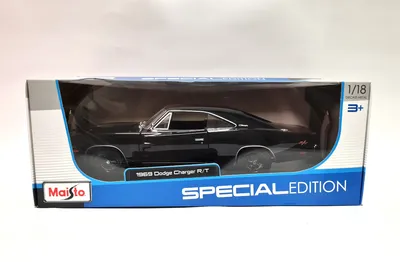 A toy car model in its packaging.