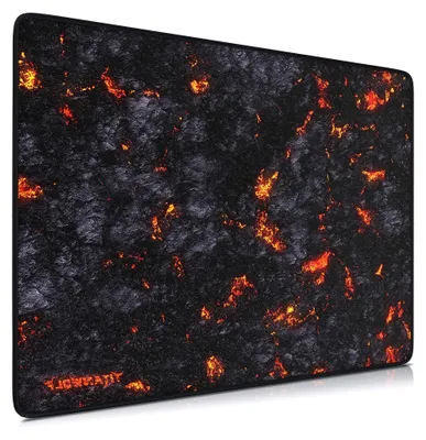 Produktbild von - XXL Speed Gaming Mauspad Titanwolf Lava 440 x 350mm - XXL Mousepad - Tischunterlage Large Size - verbessert Präzision und Geschwindigkeit