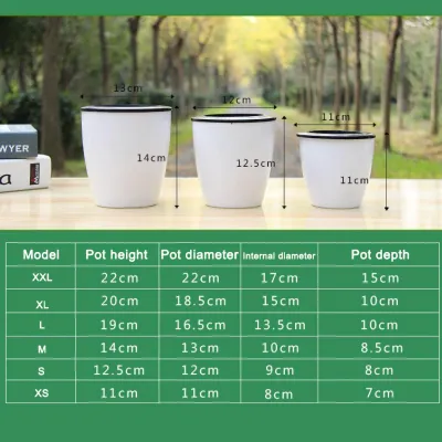 Image de Plantoir rond en fleurs auto-absorbant eau PP Pot en r?sine avec jardinière - corde de coton M3