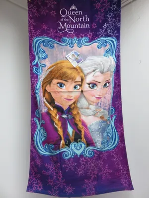 Produktbild von Disney Frozen (Queen of the North Mountain) / Eiskönigin Strandtuch / Badetuch 70x140cm, 100% Baumwolle