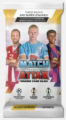 Produktbild von Topps Match Attax 2025/26 – Booster-Pack (12 Karten)
