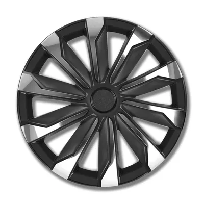 Produktbild von 4 Stück Radzierblende Radkappen 17 Zoll, Auto, KFZ, Typhoon in schwarz / silber | PETEX