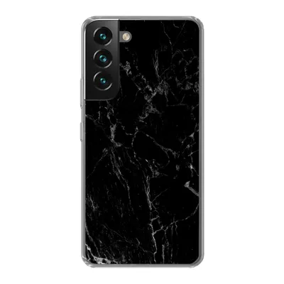 Produktbild von MuchoWow® Handyhülle Schutzhülle Hülle für Samsung Galaxy S22 Marmor - Schwarz - Naturstein Silikon Softcase Handy Hülle - Mobiltelefonhülle
