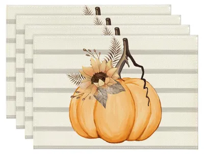 Platzset-Set 4er, Herbstmotive, 30x45 cm, waschbar