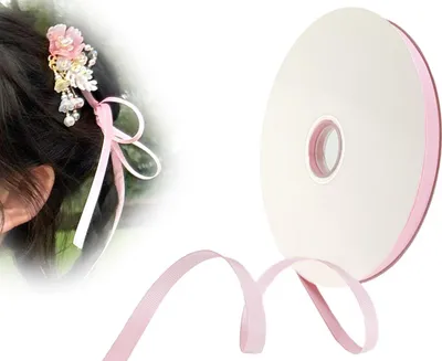 Immagine prodotto di Nastro di raso rosa 6 mm x 91 m - nastro decorativo per matrimoni e regali