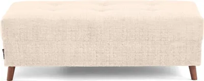 Image de Lisa Design Rune - pouf en velours texturé , Beige