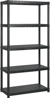 Immagine prodotto di Scaffale a 5 Ripiani Nero 255x40x185 cm in Plastica