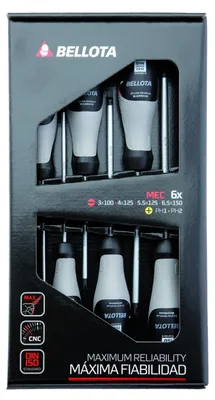 Zdjęcie produktu dla Zestaw wkrętaków Bellota 66292-MEC dla mechaników, 6 sztuk
