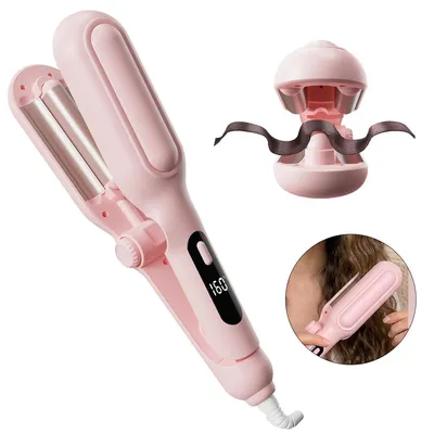 Produktbild von Strand-Wellen-Lockenstab, Ion Deep-Wave-Styler mit 3 Keramik-Trommeln, duale Spannung, wärmeisoliert, 3 Heizstufen 160 °C / 180 °C / 200 °C