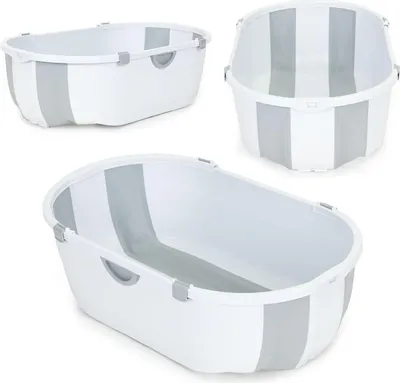 Immagine prodotto di Vasca da bagno per bambini pieghevole con scarico grigio ECOTOYS