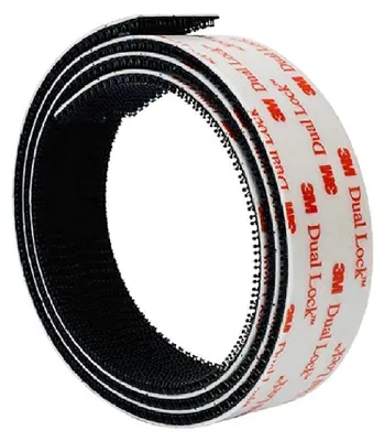 Klettband 25,4 mm x 1 m, extra stark, selbstklebend, Druckverschluss