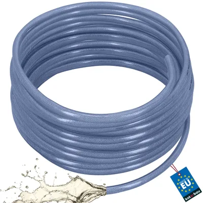 Produktbild von KOTARBAU® PVC-Schlauch ø 16mm / 3mm Druckluftschlauch 50m Wasserschlauch PVC Gewebeschlauch Kompressorschlauch Chemikalienschlauch Transparent Blau