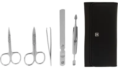 Immagine prodotto di Zwilling 97458-004 Zwilling CLASSIC INOX Dr.kn-Etui Rindleder, schwarz, 5-tlg.