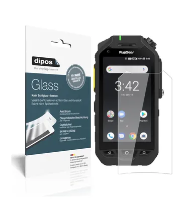 Obrázek produktu pro 2x ochranná fólie pro Ruggear RG725 - Anti-Shock 9H Film dipos Glass Plastic Glass