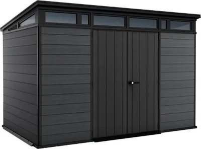 Immagine prodotto di Casetta da giardino Keter Cortina 117 - 342x218x226cm - plastica - grigio - Evotech - resistente alle intemperie + senza manutenzione