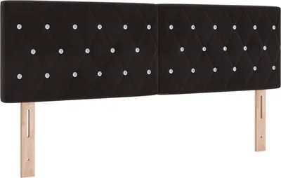 Produktbild von PUEAZU Kopfteil Schwarz 160 cm Samt - Kopfteile &18409