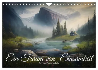 Obrázok produktu pre Sen o samote (nástenný kalendár 2027, formát DIN A4 na šírku), mesačný kalendár CALVENDO