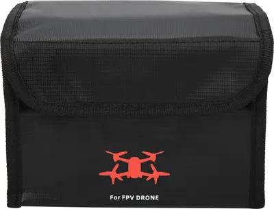 Productafbeelding van Veilige batterijzakken, explosiebestendig en brandwerend, voor de bescherming van LiPo-batterijen van DJI FPV-drones (voor 3 batterijen)