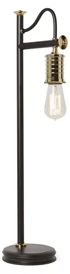 Immagine prodotto di Lampada Da Scrivania Contemporanea Douille Acciaio Nero Ottone Lucido 1 Luce E27