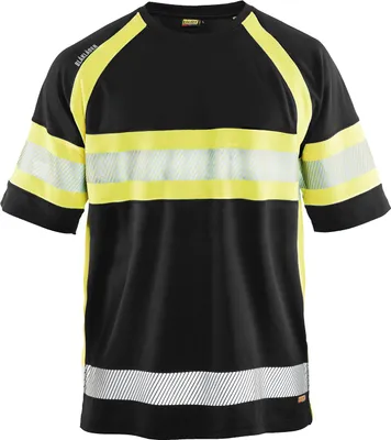 Produktbild von Blakläder High Vis T-Shirt 3337 1051 in div. Farben, Farbe:schwarz/gelb, Größe:2XL