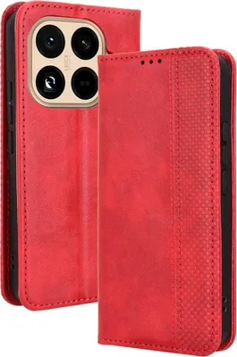 Produktbild von Xiaomi 15T Pro Hülle - Coverup Vintage Style Klapphülle - Rot