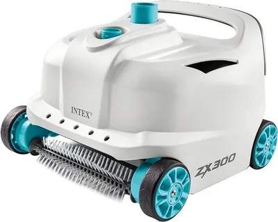 Produktbild von Intex Pool Saugroboter 28005 wasserangetrieben Doppelbürste 0,15mm Feinfilter für 38mm Pools