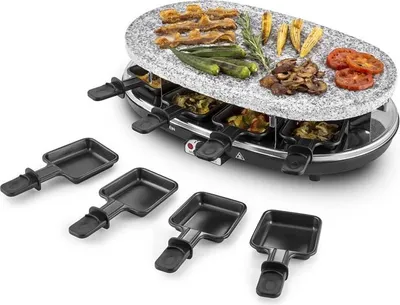 Produktbild von Steaklette Raclettegrill 1500 W Granit-Natursteinplatte 8 Personen