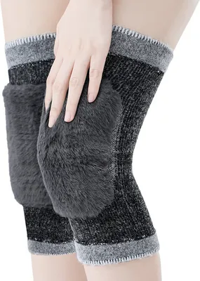 Produktbild von INF Kniewärmer aus Wolle für den Winter Grau