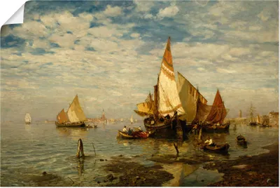 Produktbild von ARTland Poster In der Lagune bei Venedig Größe: 60x40 cm