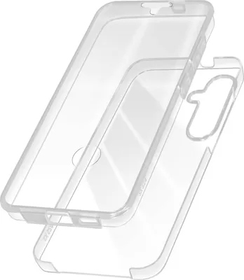 Produktbild von Avizar, Stoßfeste Hülle für Samsung Galaxy S24 / S25, Vorder- + Rückseite, Transparent