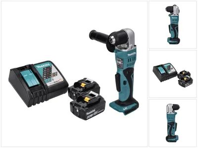 Immagine prodotto di Makita DDA 351 RG Trapano angolare a batteria 18 V 13,5 Nm + 2x batteria ricaricabile 6,0 Ah + caricatore