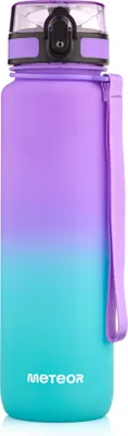Produktbild von Trinkflasche Wasserflasche Sportflasche Fahrradflasche 1000 ml violett/hellblau