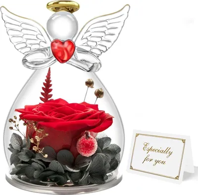 Obrázok produktu pre Miofula Eternal Rose Angel Darčeková krabička pre mamu babičku, narodeniny Vianoce Valentín Červená