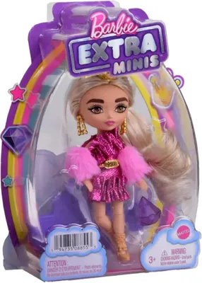 Zdjęcie produktu dla Barbie Extra HJK67, Mini lalka, Damski, 3 lat(a), Dziewczyna, 139 mm, 80 g